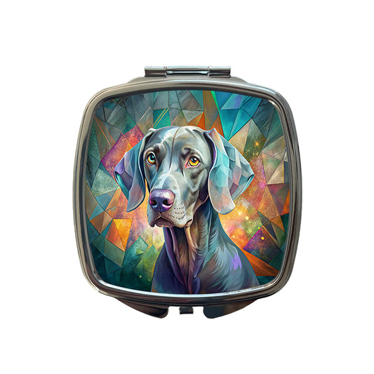 Weimaraner Dog Contemporary Art Small Travel Purse Handbag Pocket Makeup Compact Mirror