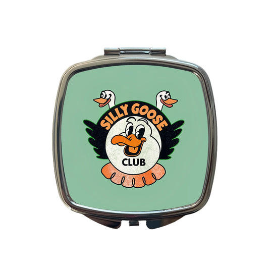 Silly Goose Club Small Travel Purse Handbag Pocket Makeup Compact Mirror