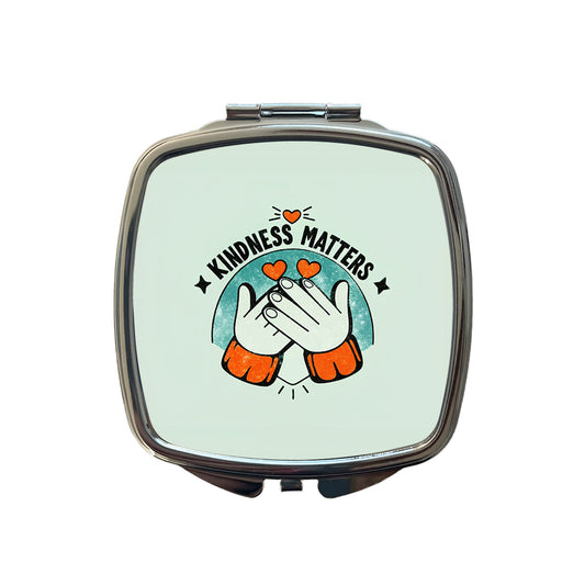 Kindness Matters Love Small Travel Purse Handbag Pocket Makeup Compact Mirror