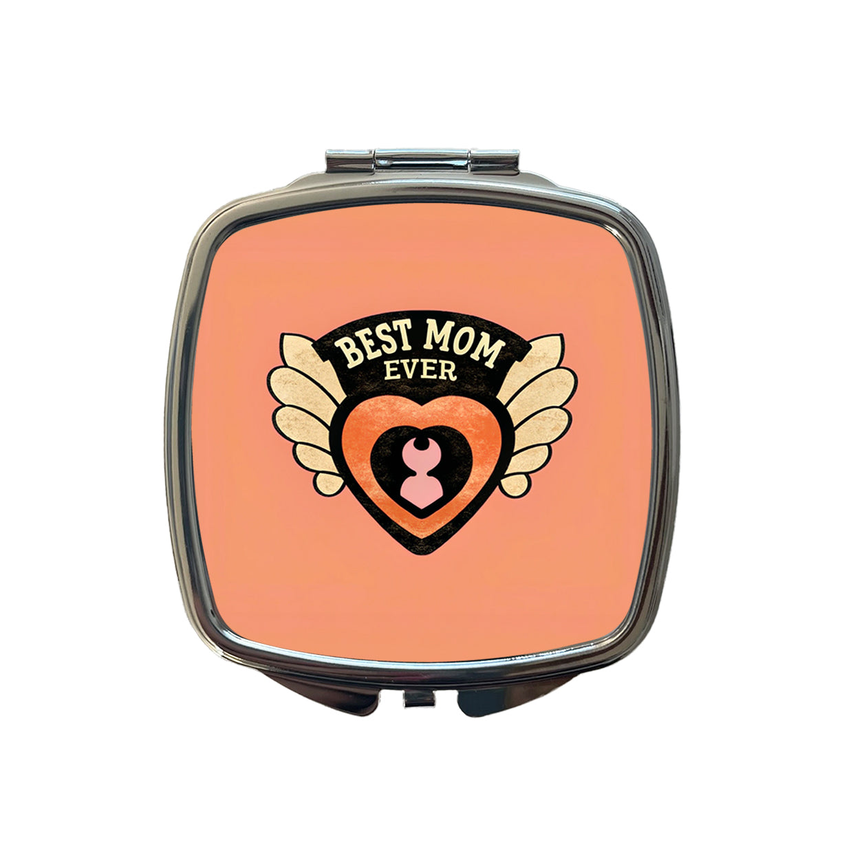 Best Mom Ever Small Travel Purse Handbag Pocket Makeup Compact Mirror