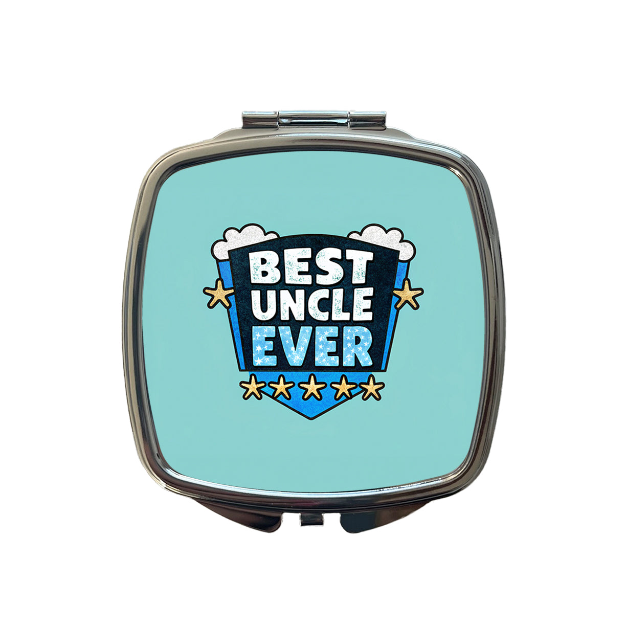 Best Uncle Ever Small Travel Purse Handbag Pocket Makeup Compact Mirror