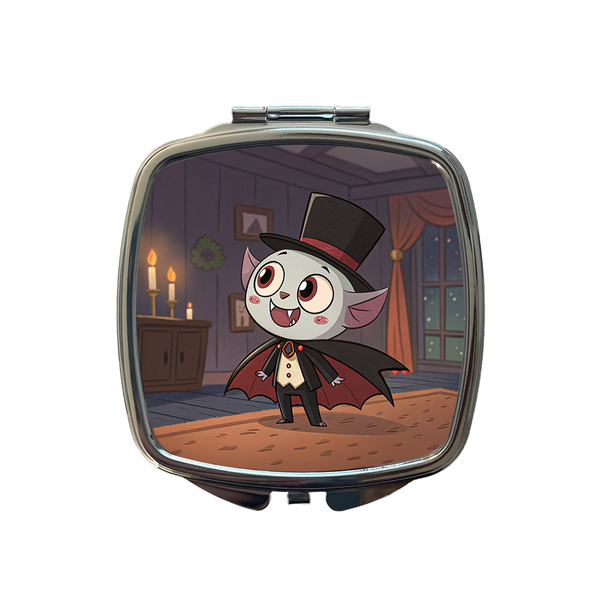 Kawaii Vampire Small Travel Purse Handbag Pocket Makeup Compact Mirror