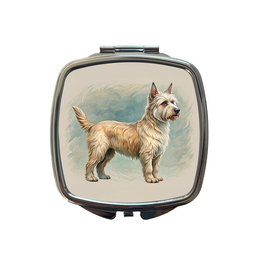 Berger Picard Dog Art Nouveau Small Travel Purse Handbag Pocket Makeup Compact Mirror