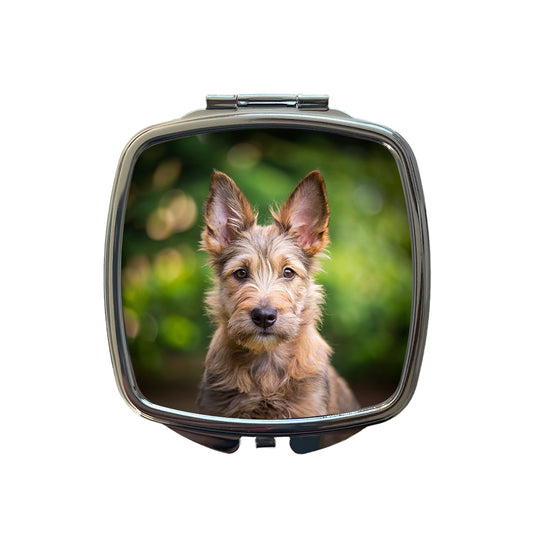 Berger Picard Dog Puppy Photo Small Travel Purse Handbag Pocket Makeup Compact Mirror