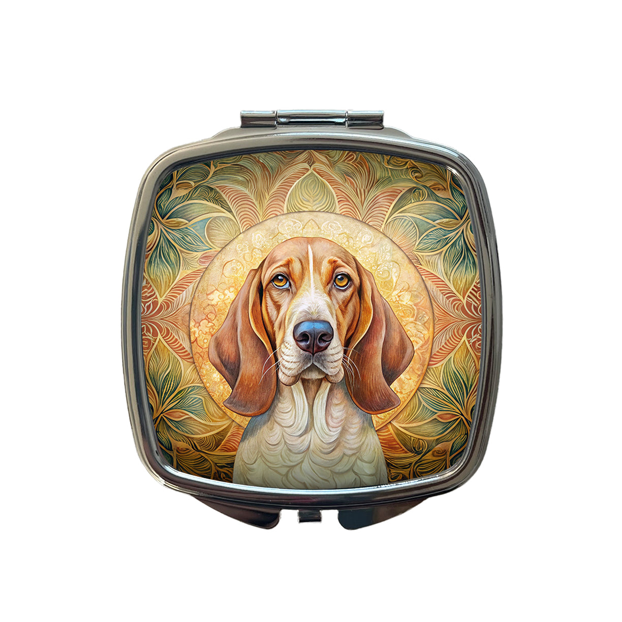 Bracco Italiano Dog Art Nouveau Small Travel Purse Handbag Pocket Makeup Compact Mirror
