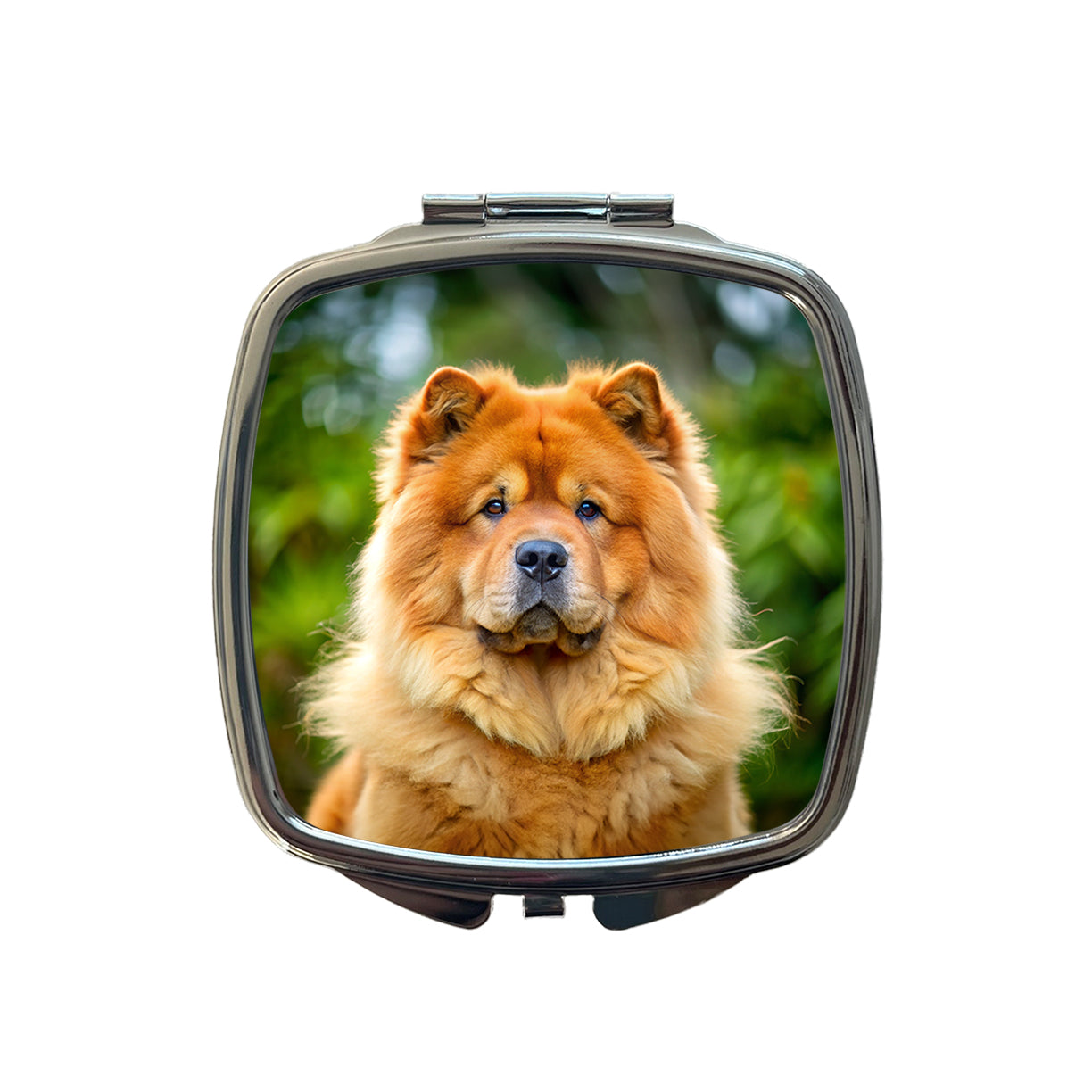 Chow Chow Dog Photo Small Travel Purse Handbag Pocket Makeup Compact Mirror