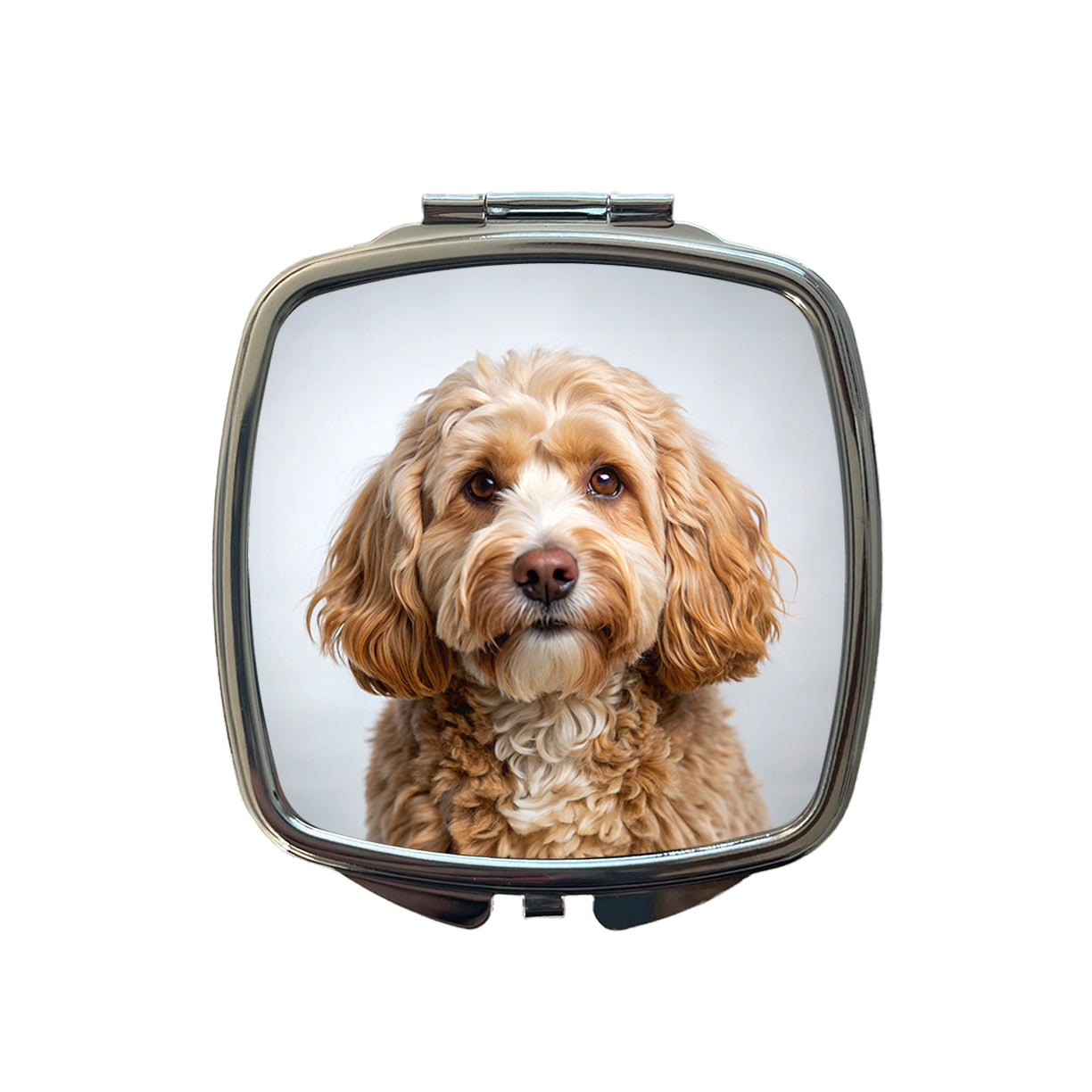 Cockapoo Dog Photo Small Travel Purse Handbag Pocket Makeup Compact Mirror