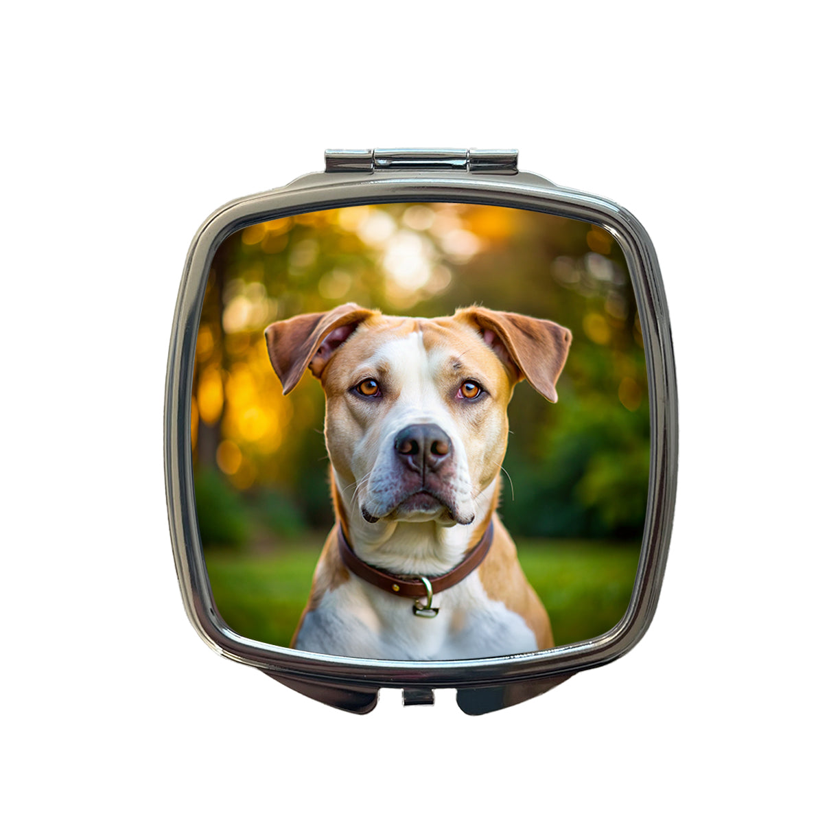 Labrabull Dog Photo Small Travel Purse Handbag Pocket Makeup Compact Mirror