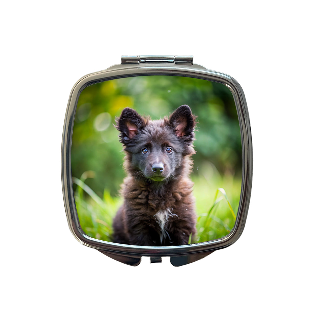 Mudi Dog Puppy Photo Small Travel Purse Handbag Pocket Makeup Compact Mirror
