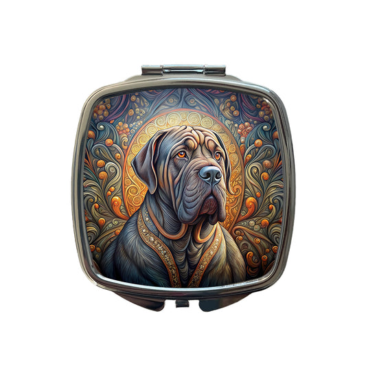 Neapolitan Mastiff Dog Art Nouveau Small Travel Purse Handbag Pocket Makeup Compact Mirror