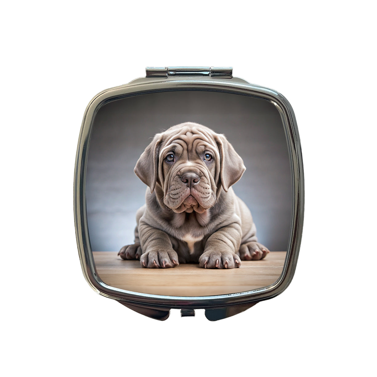 Neapolitan Mastiff Dog Puppy Photo Small Travel Purse Handbag Pocket Makeup Compact Mirror