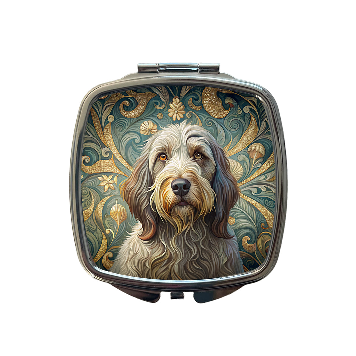 Spinone Italiano Dog Art Nouveau Small Travel Purse Handbag Pocket Makeup Compact Mirror