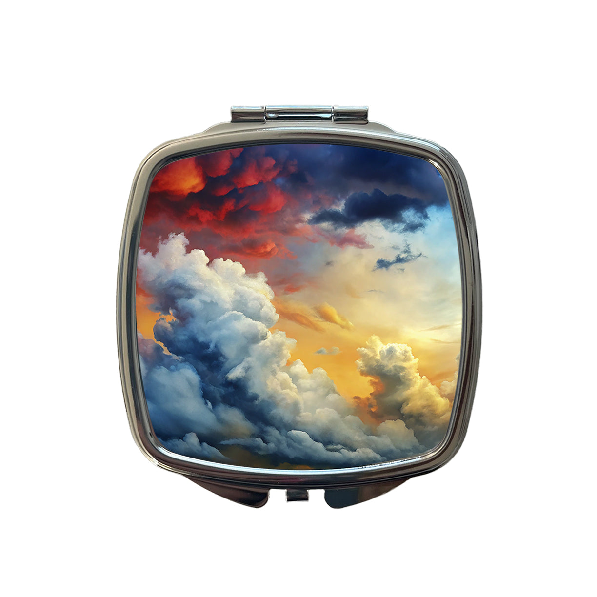 Cloudy Sky Colors Small Travel Purse Handbag Pocket Makeup Compact Mirror