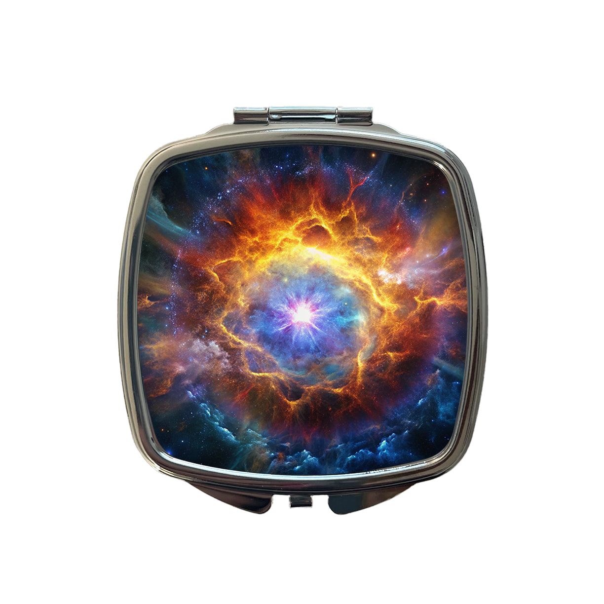 Star Going Supernova Galaxy Space Small Travel Purse Handbag Pocket Makeup Compact Mirror
