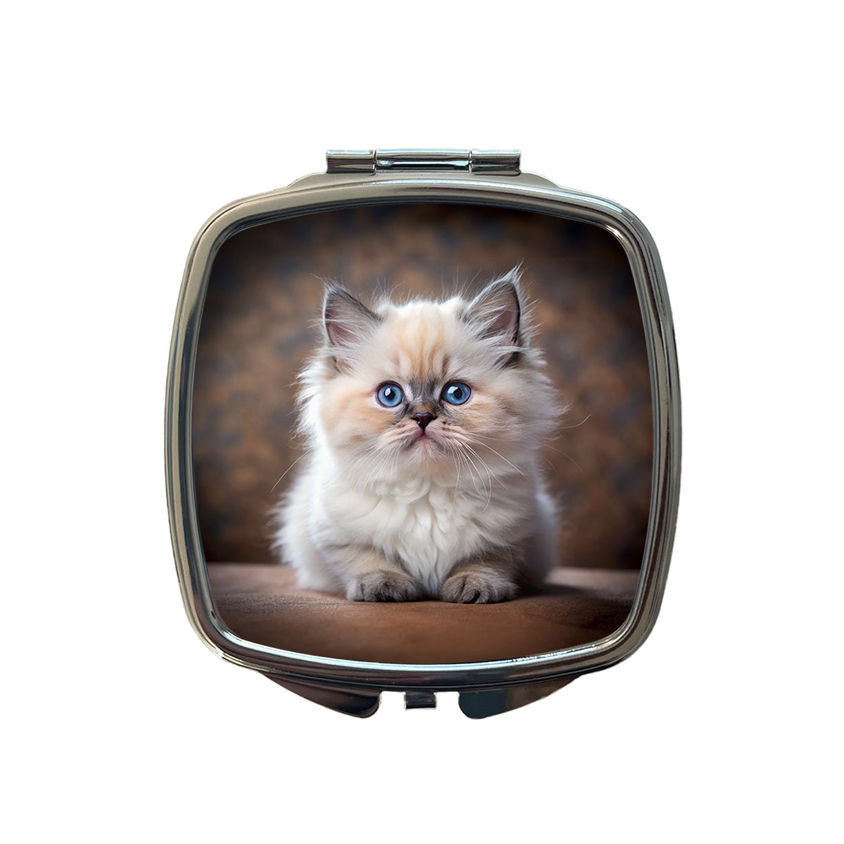 Himalayan Cat Kitten Photo Small Travel Purse Handbag Pocket Makeup Compact Mirror