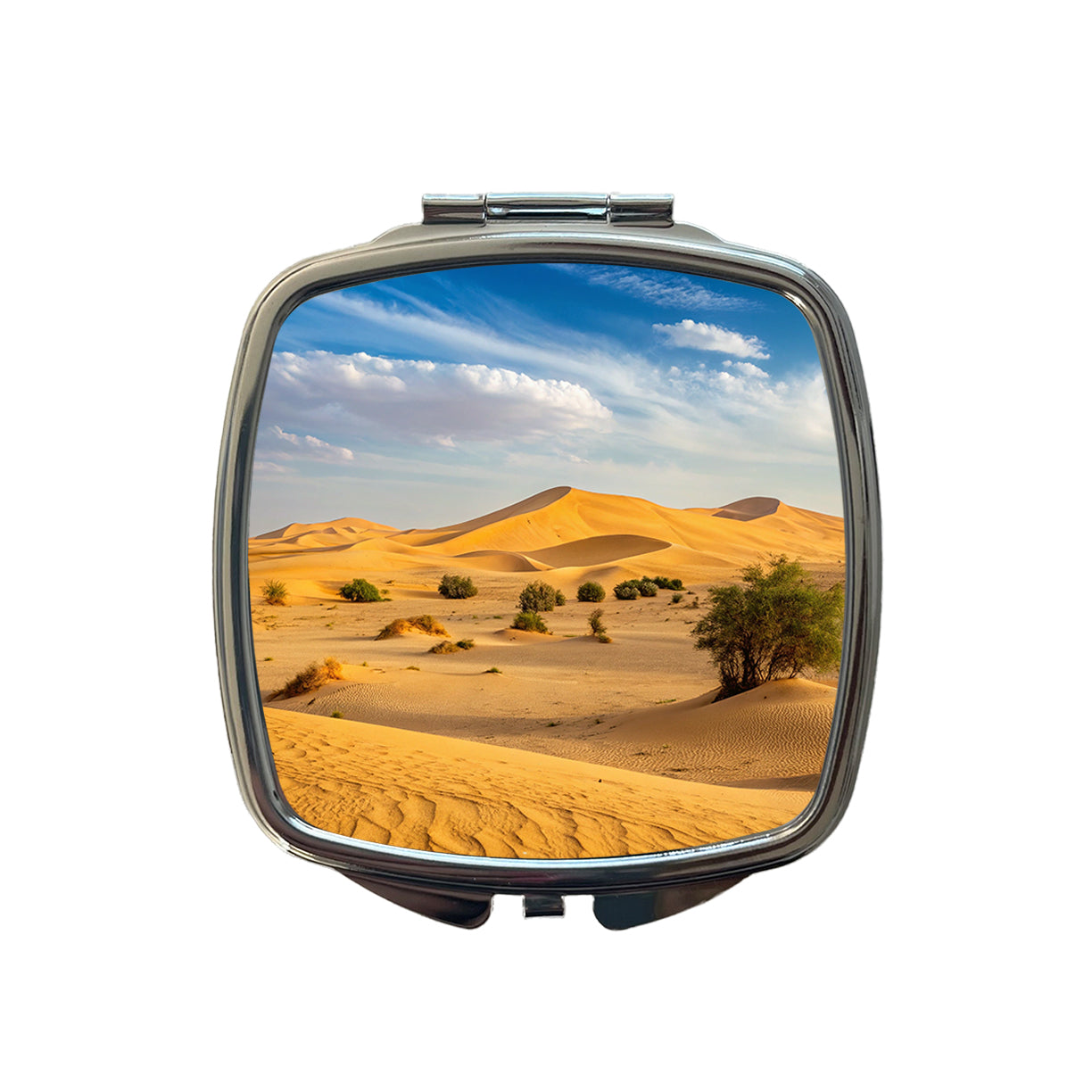 Desert Safari No People Small Travel Purse Handbag Pocket Makeup Compact Mirror
