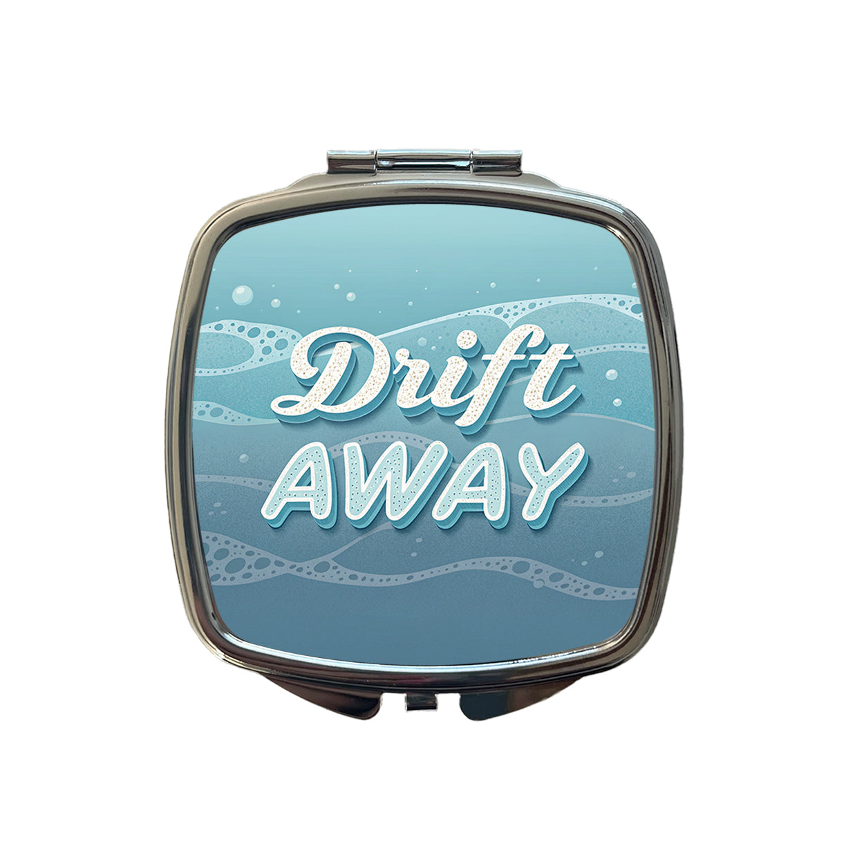 Drift Away Sea Foam Ocean Small Travel Purse Handbag Pocket Makeup Compact Mirror