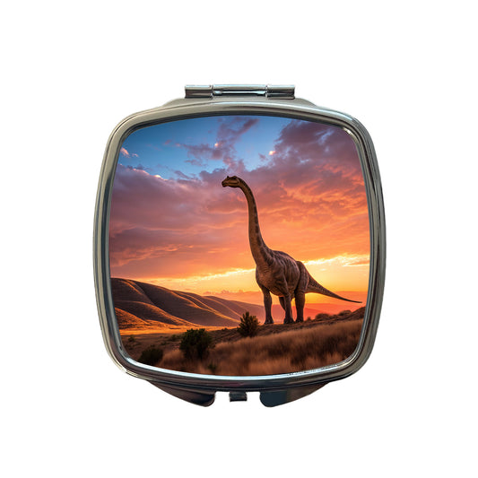 Gigantosaurus Sunset Hills Dinosaur Small Travel Purse Handbag Pocket Makeup Compact Mirror