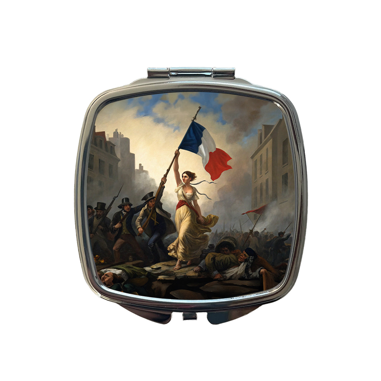 Liberty Leading The People Eugene Delacroix Inspired By Small Travel Purse Handbag Pocket Makeup Compact Mirror