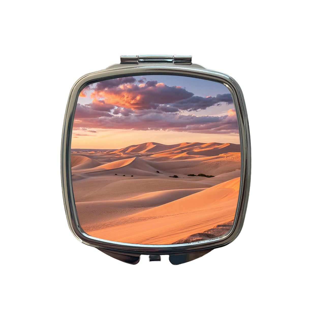 Soft Rolling Sand Dunes Sunset Desert Small Travel Purse Handbag Pocket Makeup Compact Mirror