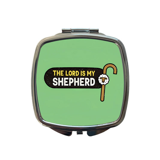 The Lord Is My Shepherd Psalm Bible Verse Small Travel Purse Handbag Pocket Makeup Compact Mirror
