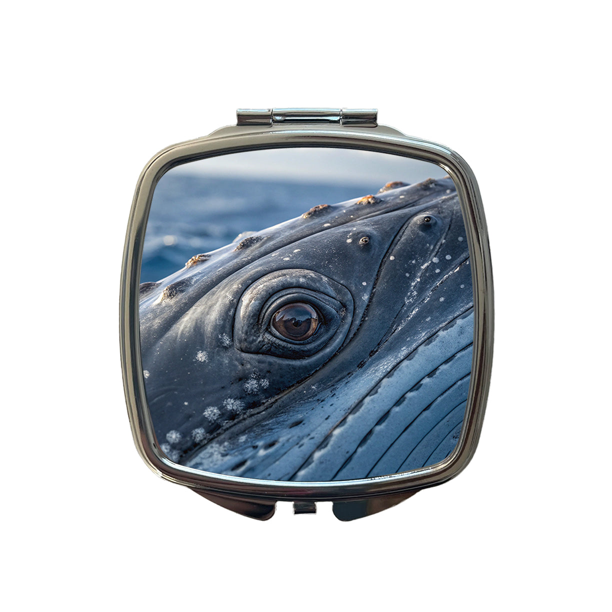 Whale Eye Close Up Small Travel Purse Handbag Pocket Makeup Compact Mirror