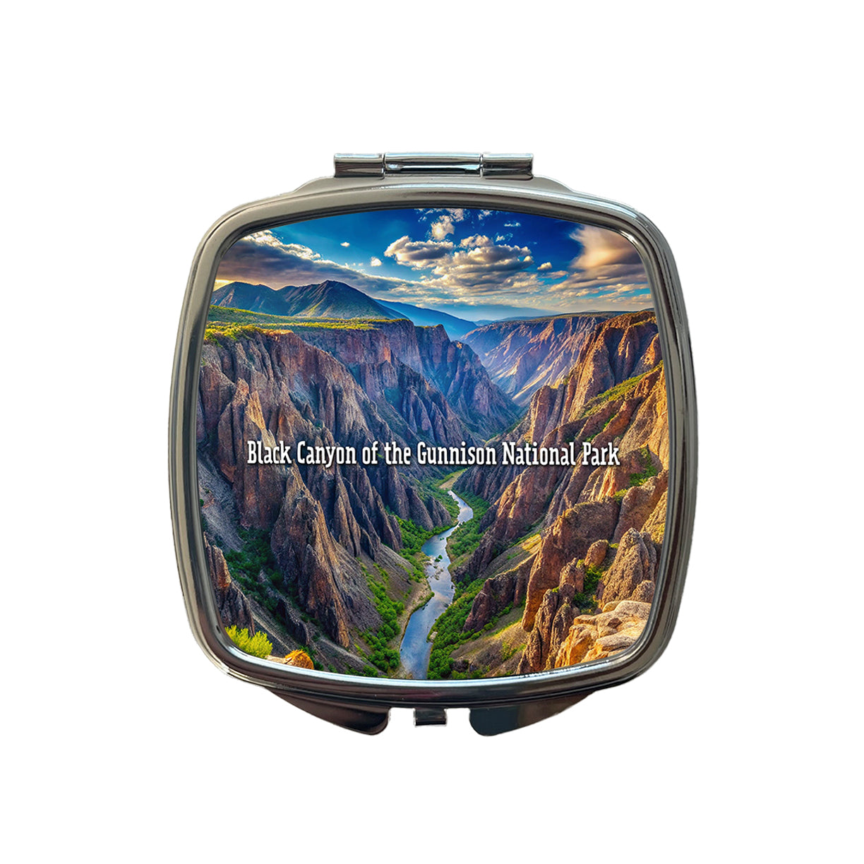 Black Canyon of the Gunnison National Park Colorado Small Travel Purse Handbag Pocket Makeup Compact Mirror