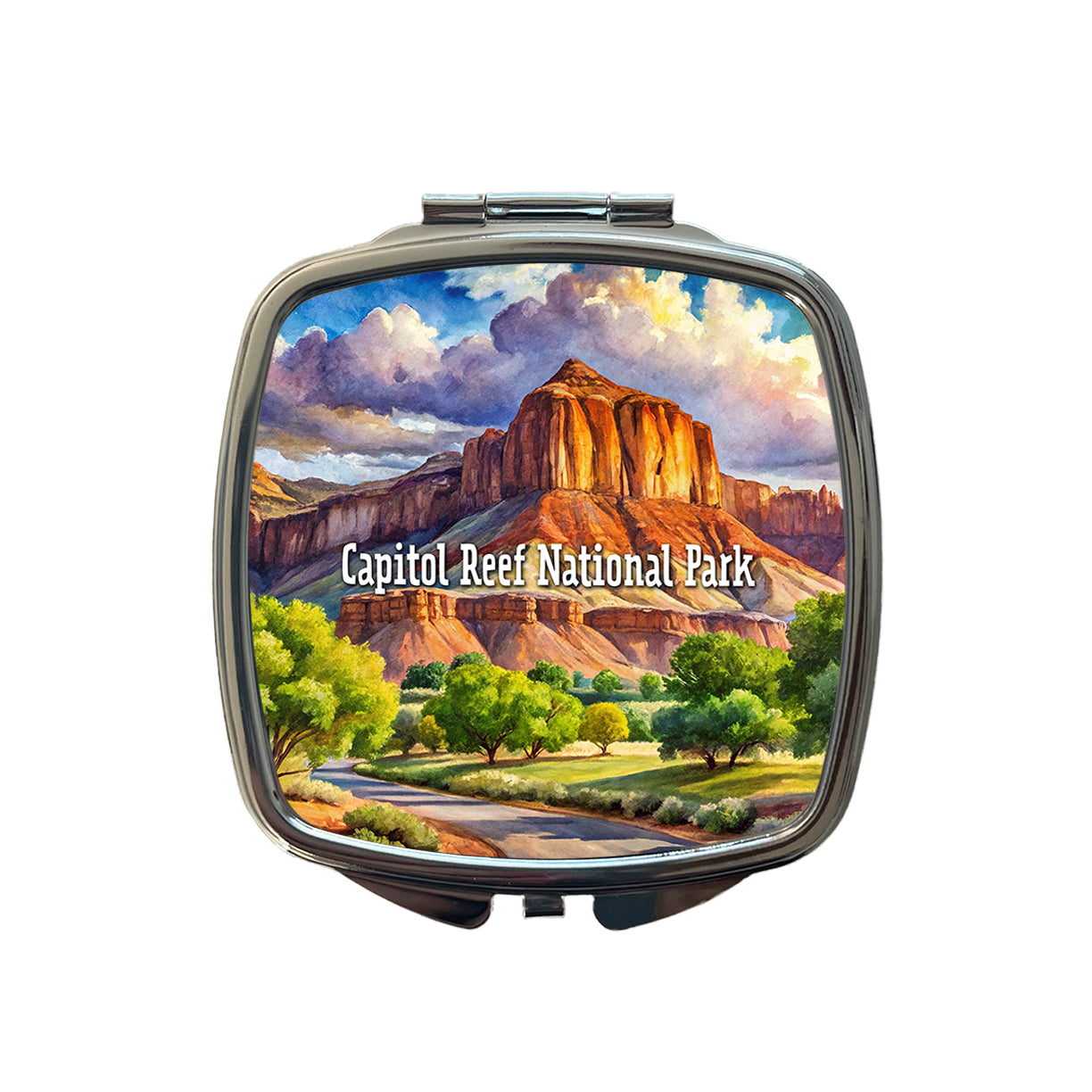 Capitol Reef National Park Utah Small Travel Purse Handbag Pocket Makeup Compact Mirror