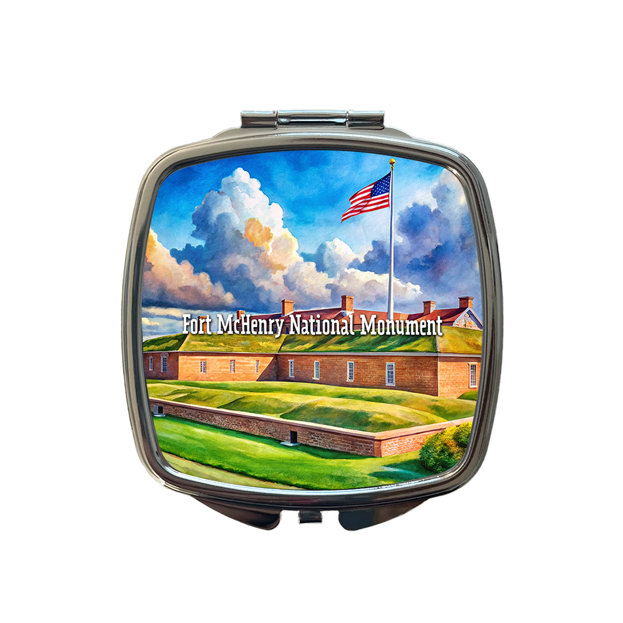 Fort McHenry National Monument Maryland Small Travel Purse Handbag Pocket Makeup Compact Mirror