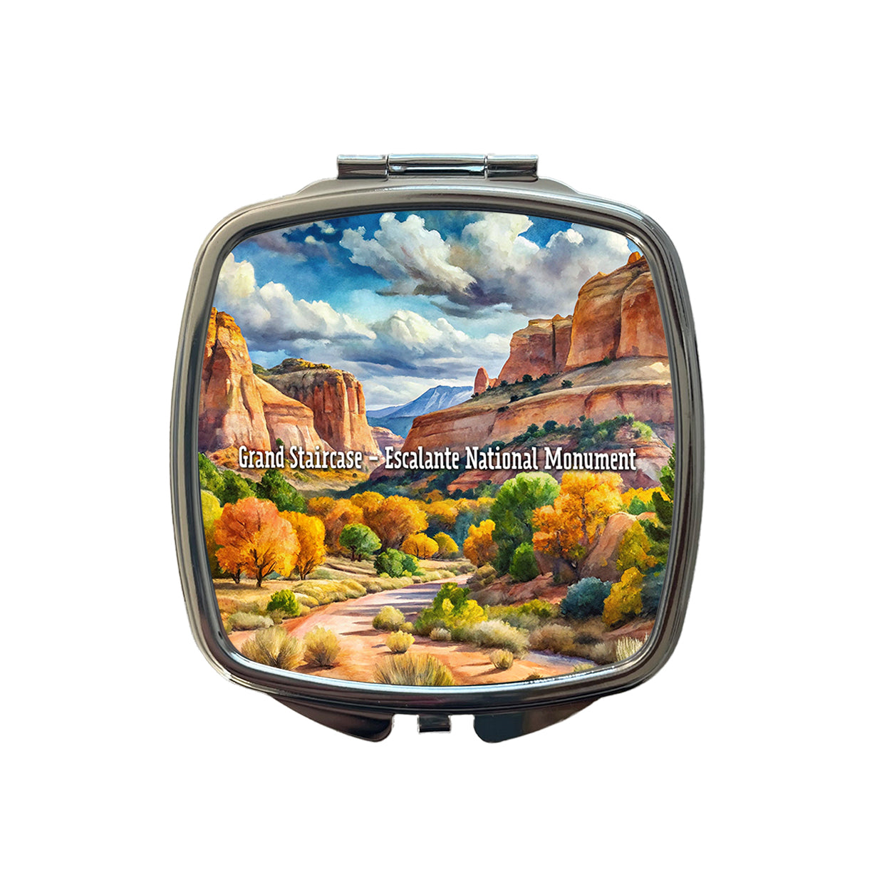 Grand Staircase - Escalante National Monument Utah Small Travel Purse Handbag Pocket Makeup Compact Mirror