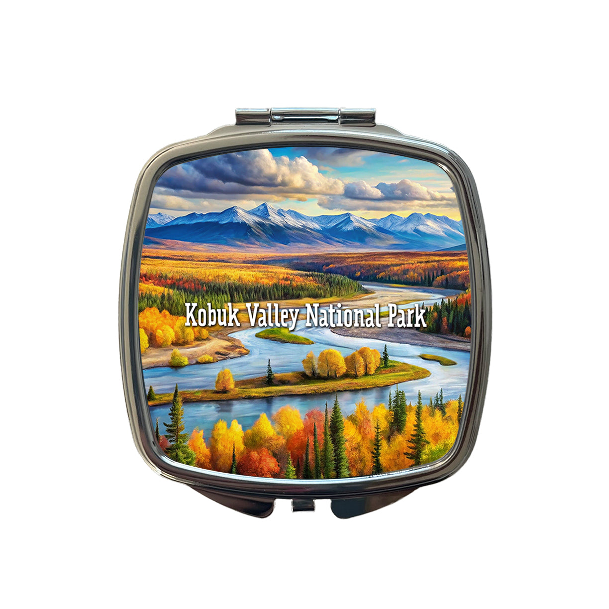 Kobuk Valley National Park Alaska Small Travel Purse Handbag Pocket Makeup Compact Mirror