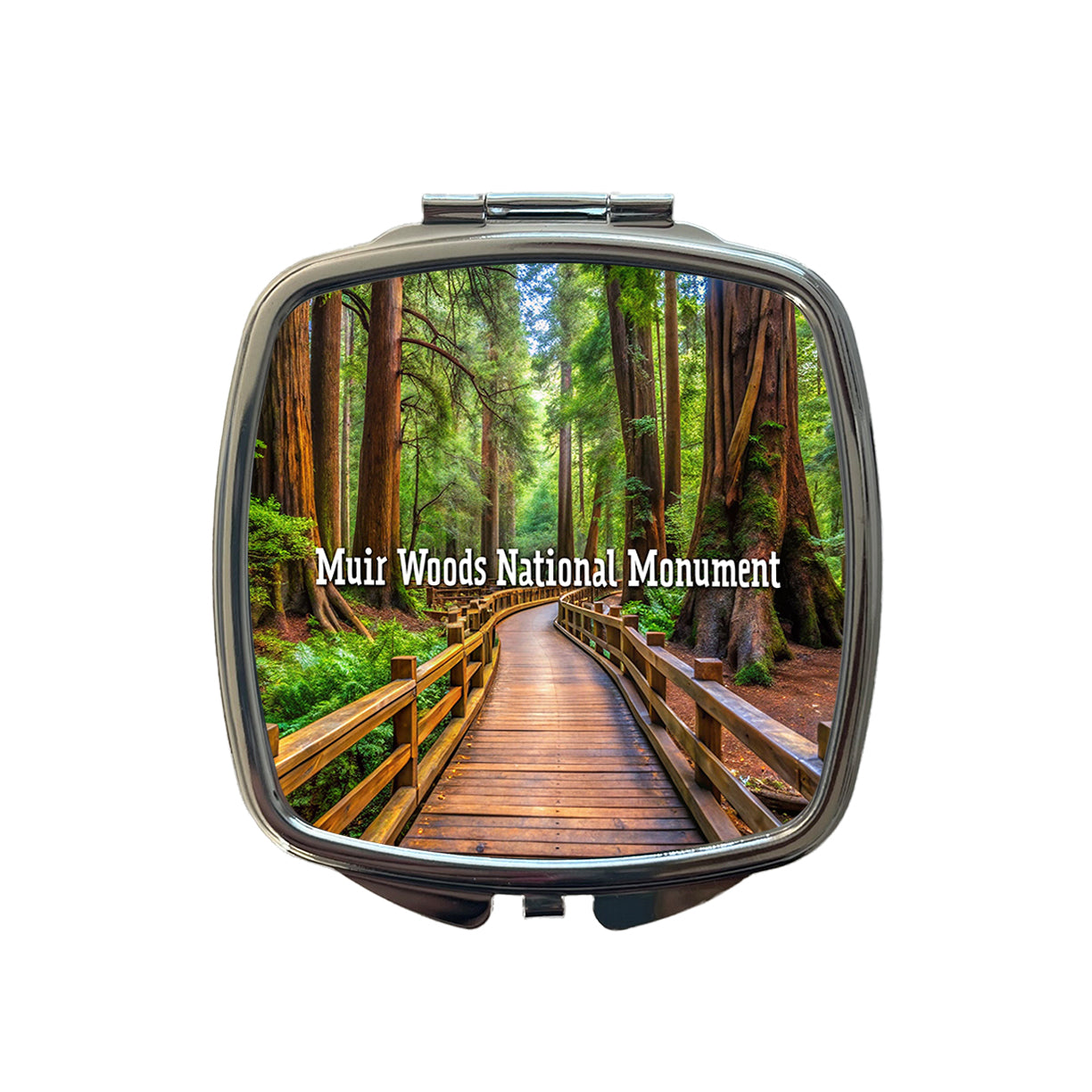 Muir Woods National Monument California Small Travel Purse Handbag Pocket Makeup Compact Mirror