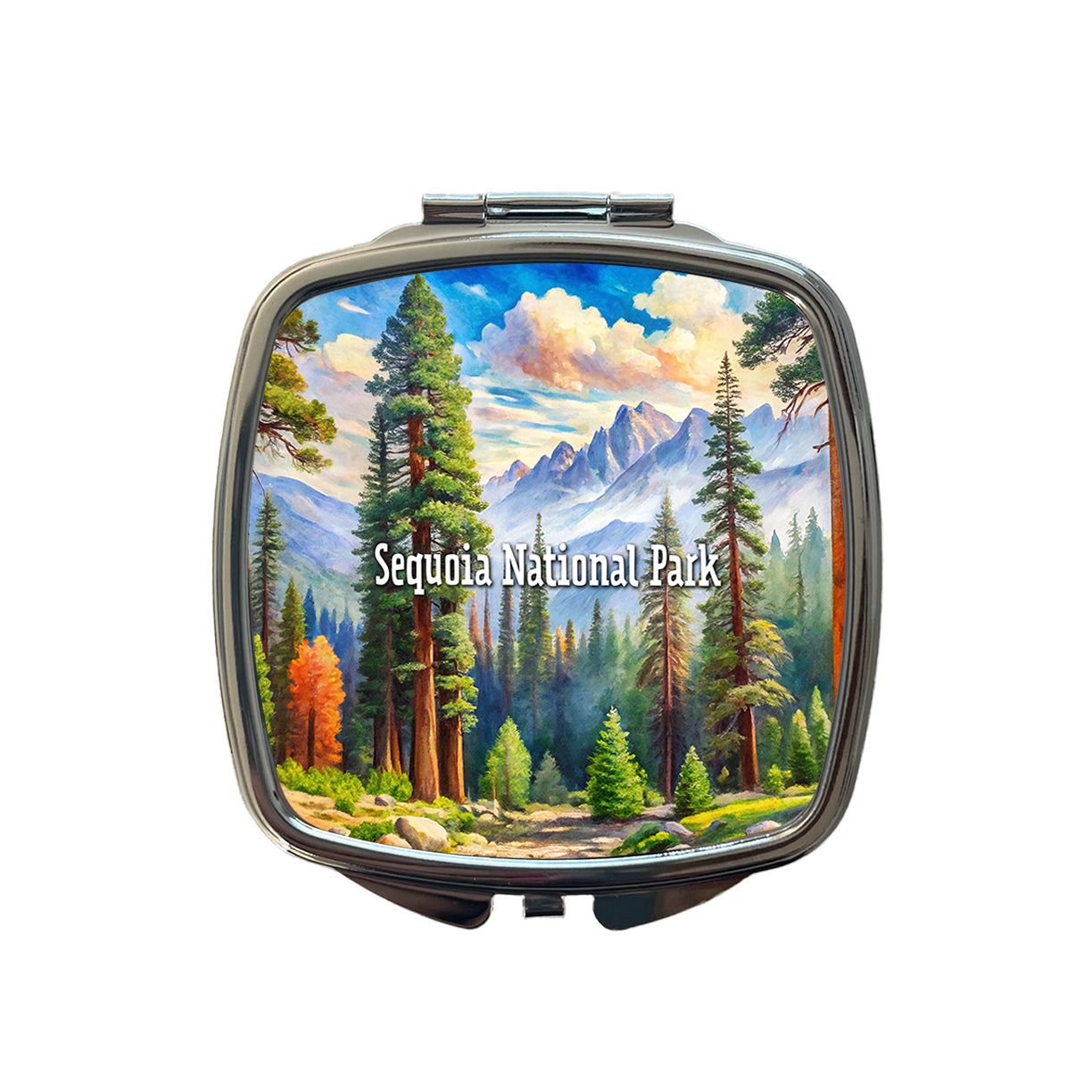 Sequoia National Park California Small Travel Purse Handbag Pocket Makeup Compact Mirror
