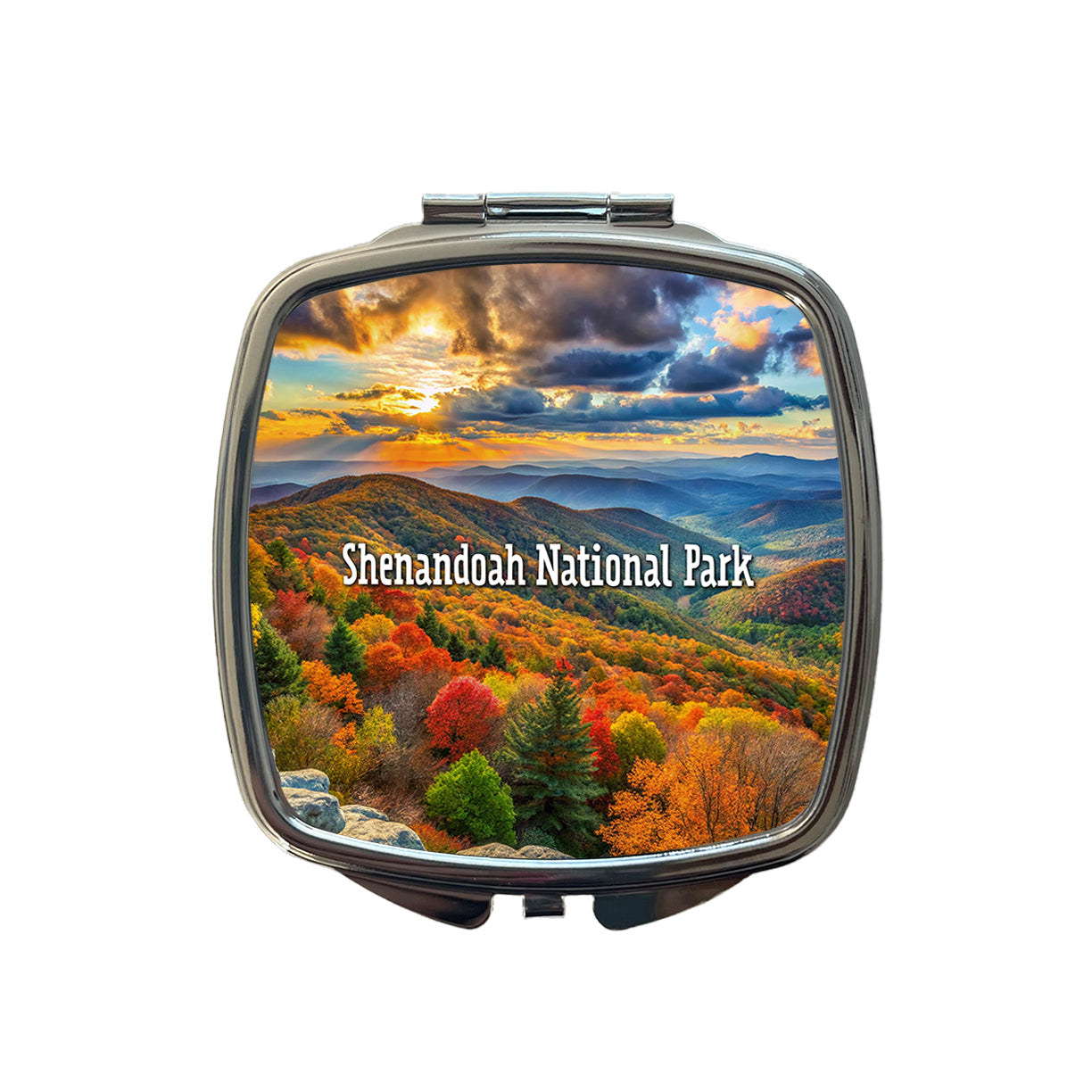 Shenandoah National Park Virginia Small Travel Purse Handbag Pocket Makeup Compact Mirror