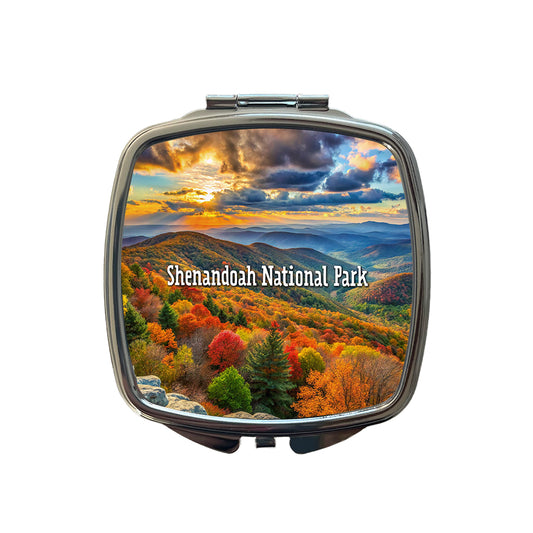 Shenandoah National Park Virginia Small Travel Purse Handbag Pocket Makeup Compact Mirror