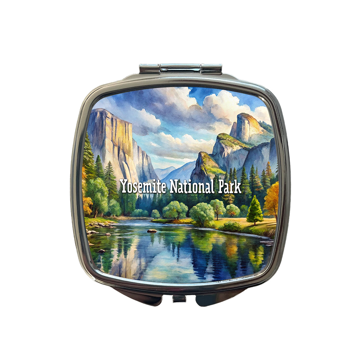 Yosemite National Park California Small Travel Purse Handbag Pocket Makeup Compact Mirror