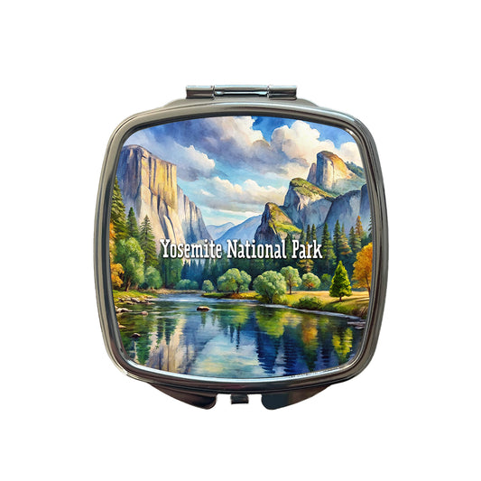 Yosemite National Park California Small Travel Purse Handbag Pocket Makeup Compact Mirror