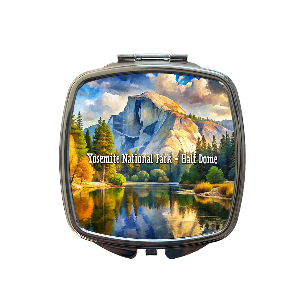 Yosemite National Park Half Dome Small Travel Purse Handbag Pocket Makeup Compact Mirror