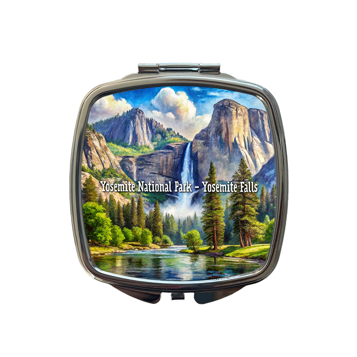 Yosemite National Park Yosemite Falls Small Travel Purse Handbag Pocket Makeup Compact Mirror