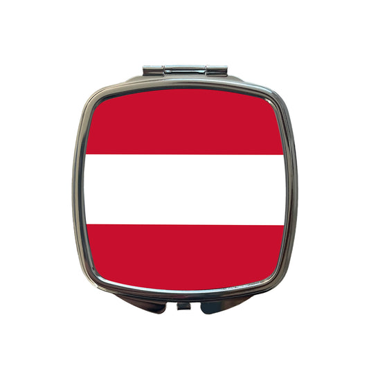 Austria Country Flag Small Travel Purse Handbag Pocket Makeup Compact Mirror
