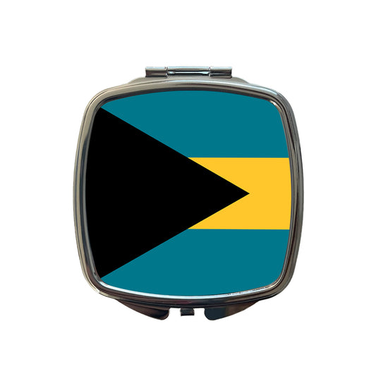 Bahamas Country Flag Small Travel Purse Handbag Pocket Makeup Compact Mirror