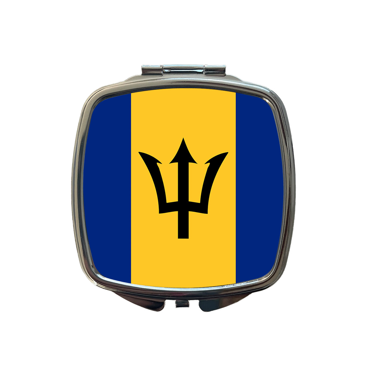 Barbados Country Flag Small Travel Purse Handbag Pocket Makeup Compact Mirror