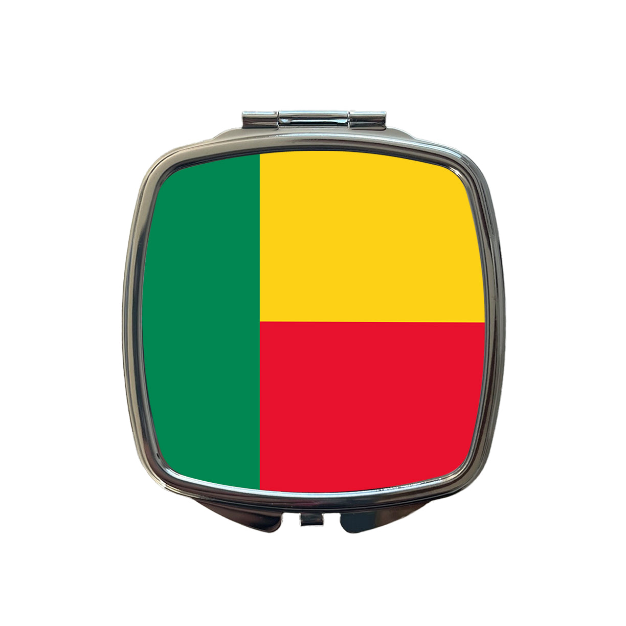 Benin Country Flag Small Travel Purse Handbag Pocket Makeup Compact Mirror