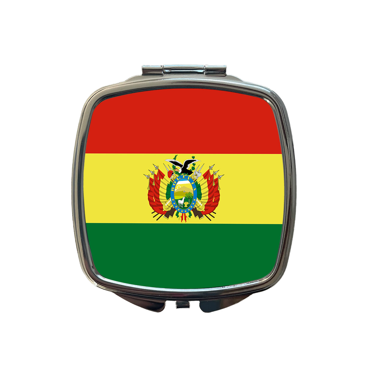 Bolivia Country Flag Small Travel Purse Handbag Pocket Makeup Compact Mirror