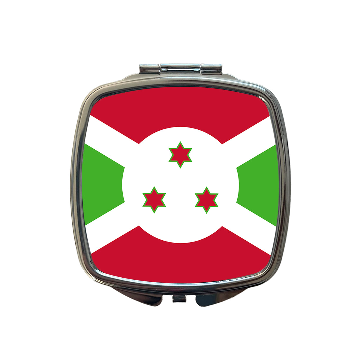 Burundi Country Flag Small Travel Purse Handbag Pocket Makeup Compact Mirror