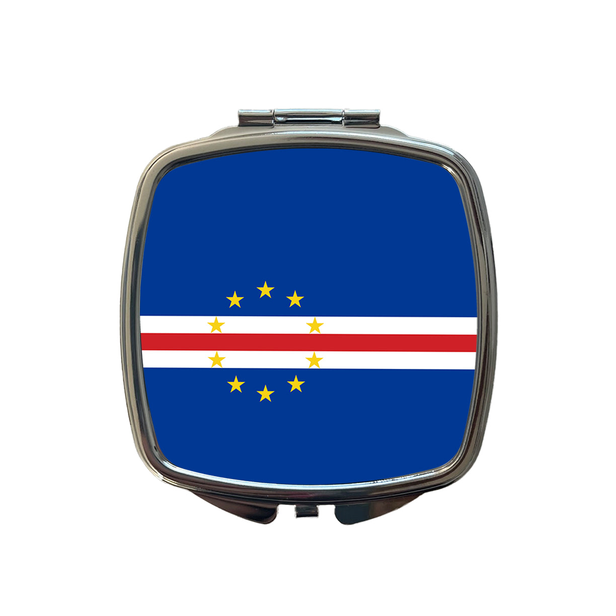 Cabo Verde Country Flag Small Travel Purse Handbag Pocket Makeup Compact Mirror