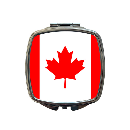 Canada Country Flag Small Travel Purse Handbag Pocket Makeup Compact Mirror