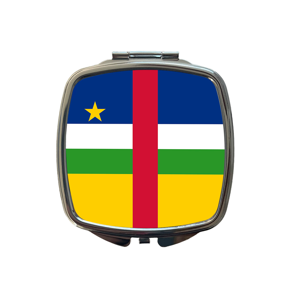 Central African Republic Country Flag Small Travel Purse Handbag Pocket Makeup Compact Mirror