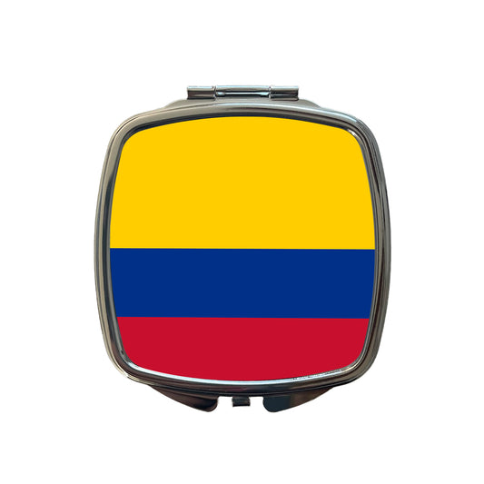 Colombia Country Flag Small Travel Purse Handbag Pocket Makeup Compact Mirror