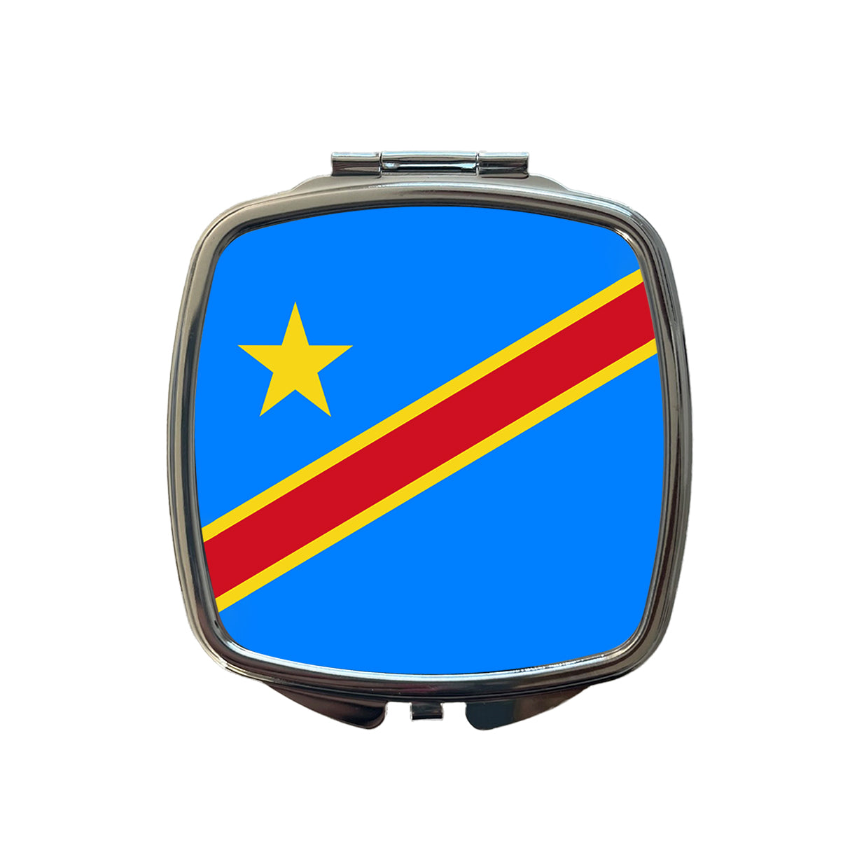 Congo (the Democratic Republic of the) Country Flag Small Travel Purse Handbag Pocket Makeup Compact Mirror